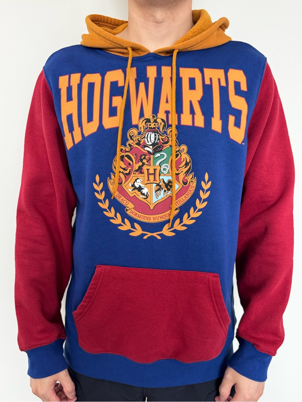 Warner Bros. Hogwarts Crest Hoodie in Blue, Burgundy & Gold